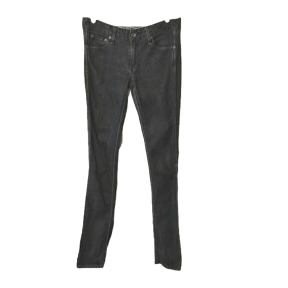 Rag & Bone Mid-rise Faded Black Skinny Jeans Made in North Carolina